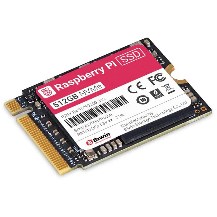 SSD hard drive for Raspberry Pi 5 512GB — image 1