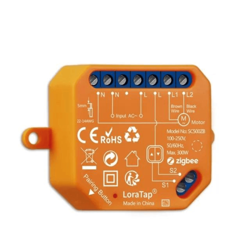 LoraTap SC500ZB-V4 – Zigbee 3.0 Smart Roller Shutter Module — image 1